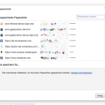 chrome passwort dialog